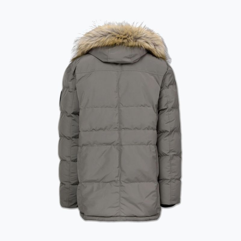 Pánská zimní bunda Pitbull Forest Hooded Parka taupe 6