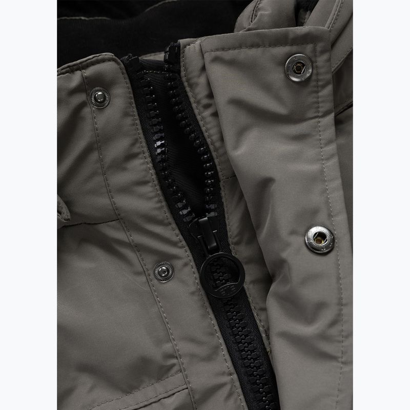 Pánská zimní bunda Pitbull Forest Hooded Parka taupe 7