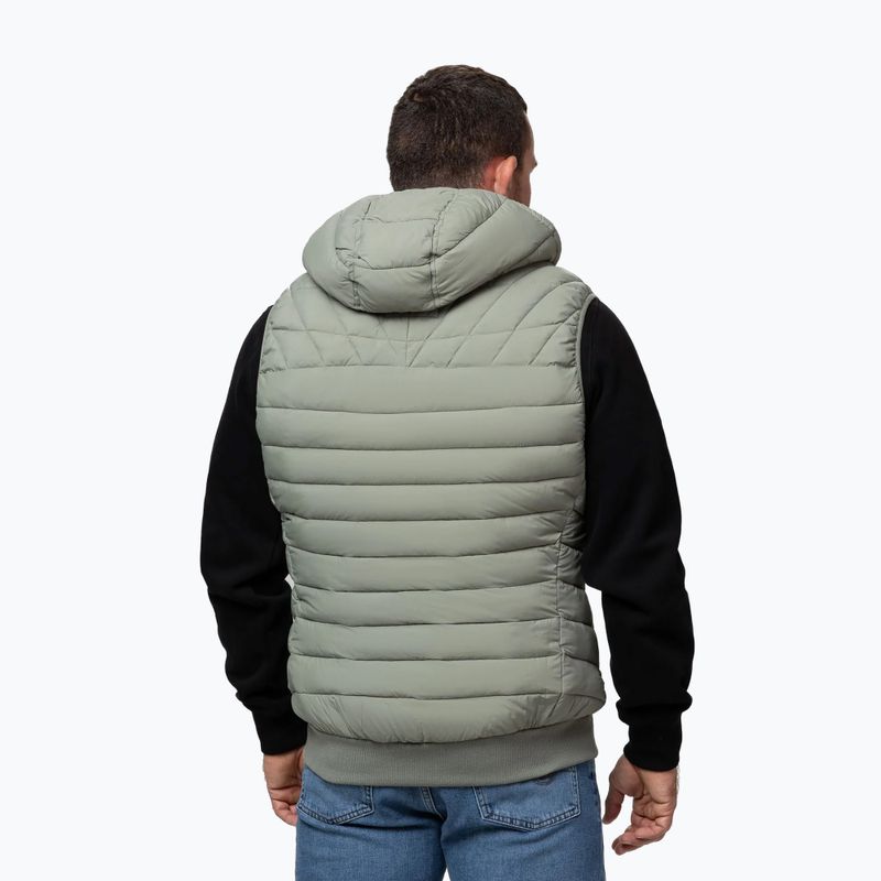 Pánská vesta Pitbull Naylor Padded Hooded dusty salvia 4