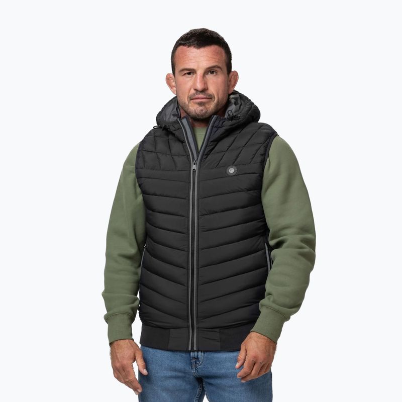 Pánská vesta Pitbull Naylor Padded Hooded black 4
