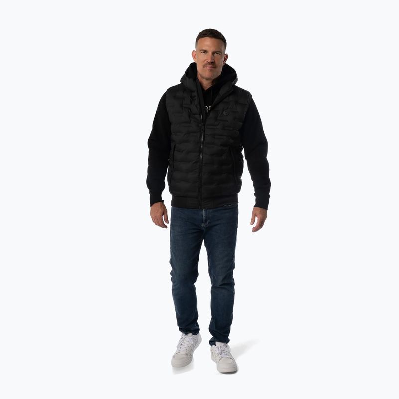 Pánská vesta Pitbull Fisk Quilted Hooded black 2