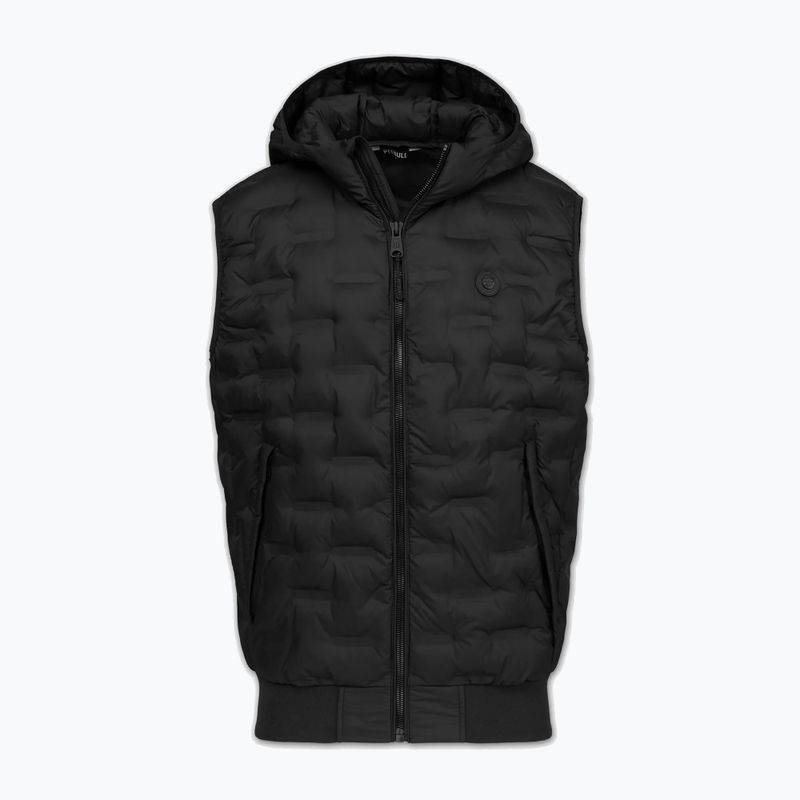 Pánská vesta Pitbull Fisk Quilted Hooded black 5