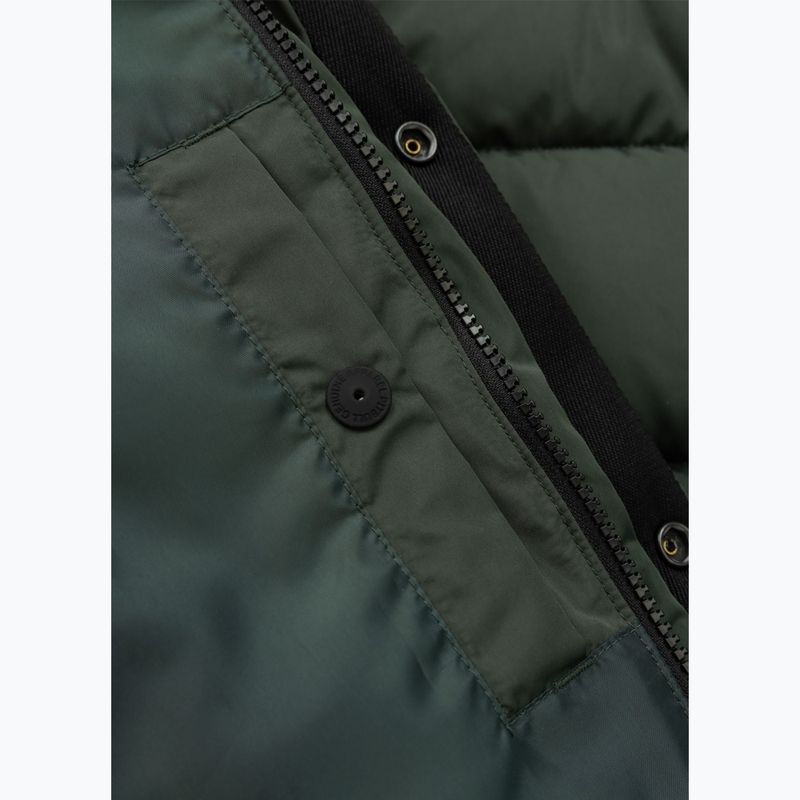 Dámská zimní bunda Pitbull Amalia Padded Hooded dark green 12