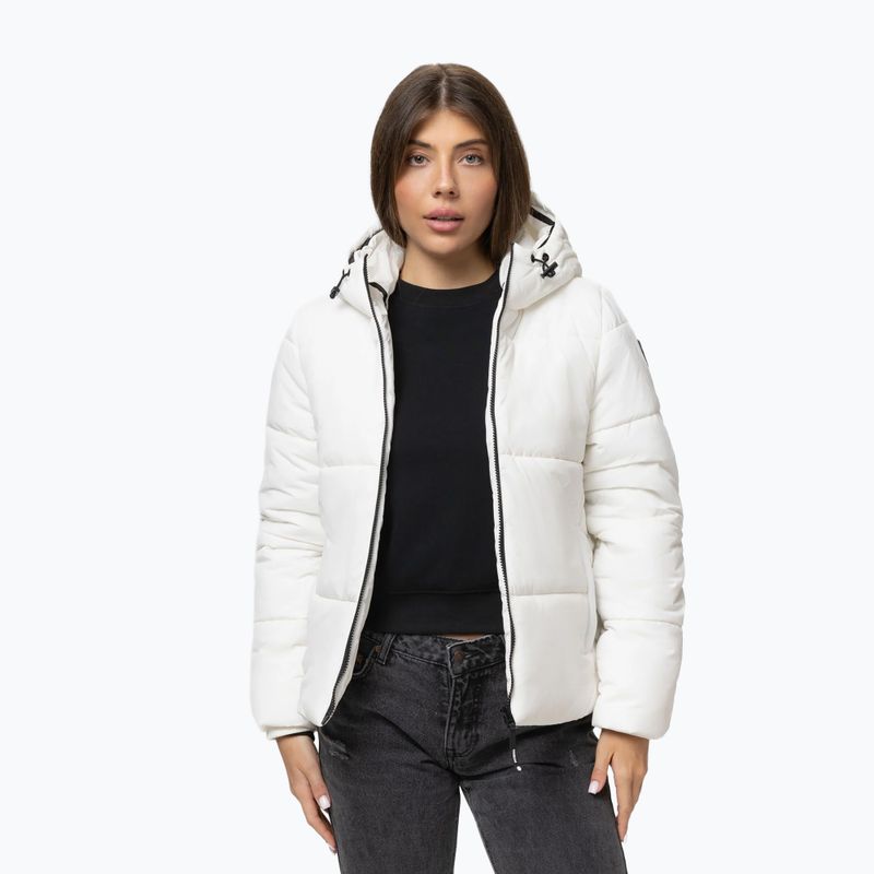 Dámská zimní bunda Pitbull Vista Quilted Hooded off white 4