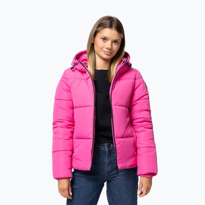 Dámská zimní bunda Pitbull Vista Quilted Hooded pink 3