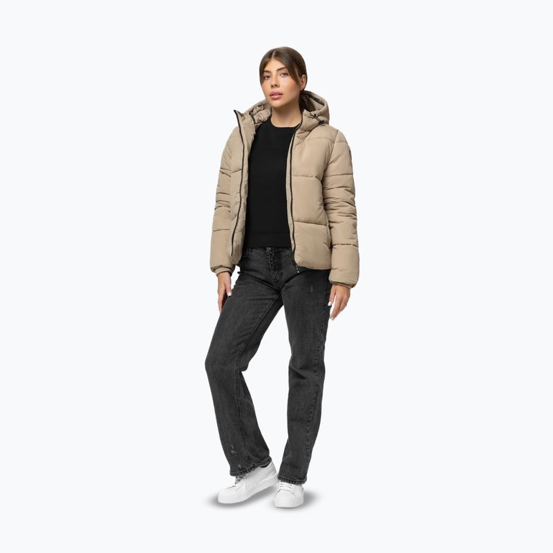 Dámská zimní bunda Pitbull Vista Quilted Hooded dark sand 2