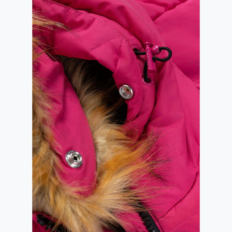 Dámská zimní bunda Pitbull Azalea Quilted Hooded raspberry red 10