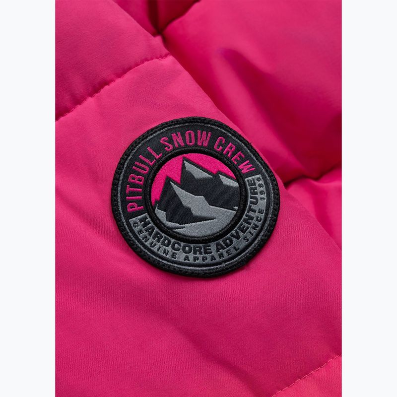 Dámská zimní bunda Pitbull Azalea Quilted Hooded raspberry red 13