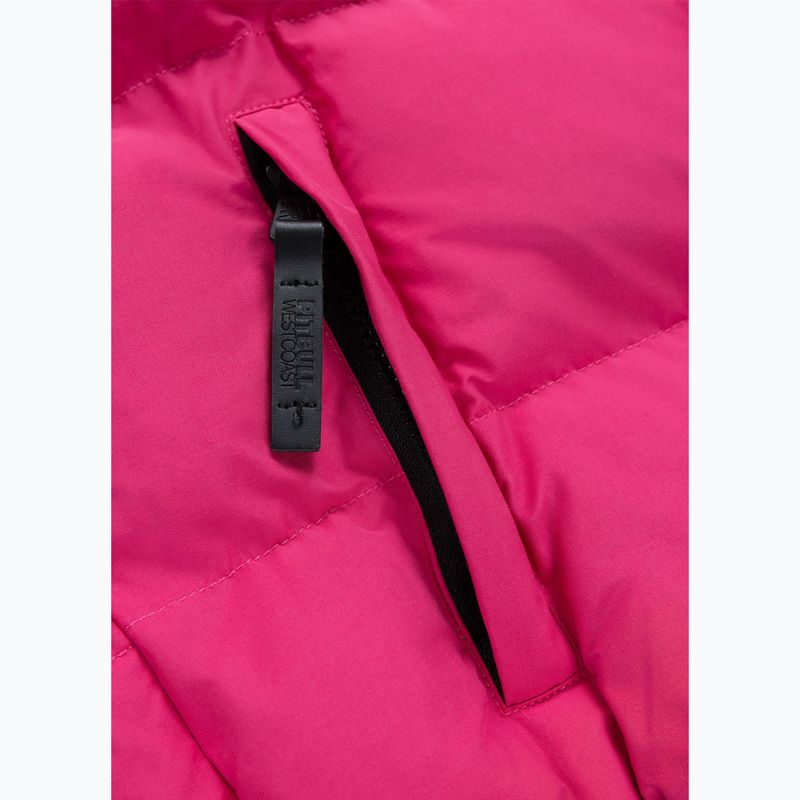 Dámská zimní bunda Pitbull Azalea Quilted Hooded raspberry red 15