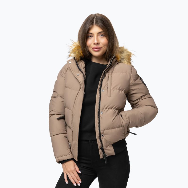 Dámská zimní bunda Pitbull Azalea Quilted Hooded dark san 4