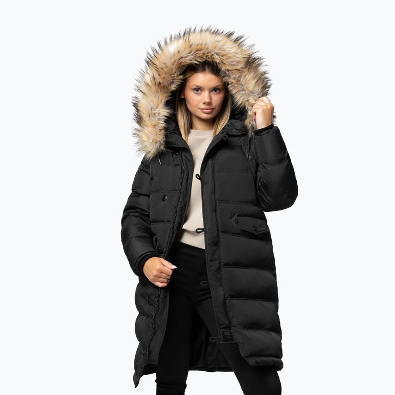 Dámská zimní bunda Pitbull Queenston Padded Hooded black