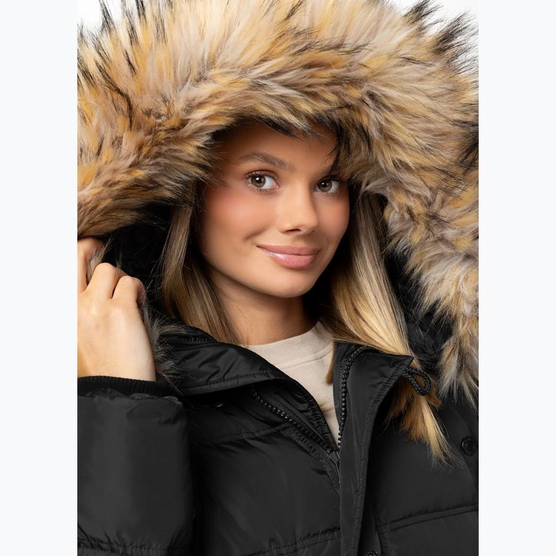 Dámská zimní bunda Pitbull Queenston Padded Hooded black 4