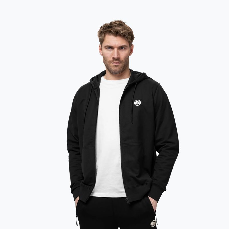 Pánská mikina Pitbull Nugget Small Logo Hooded Zip black 4