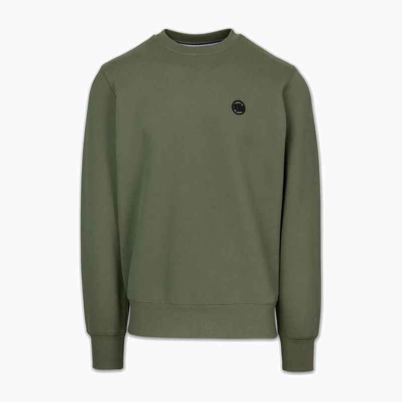 Pánská mikina Pitbull Small Logo Crewneck olive