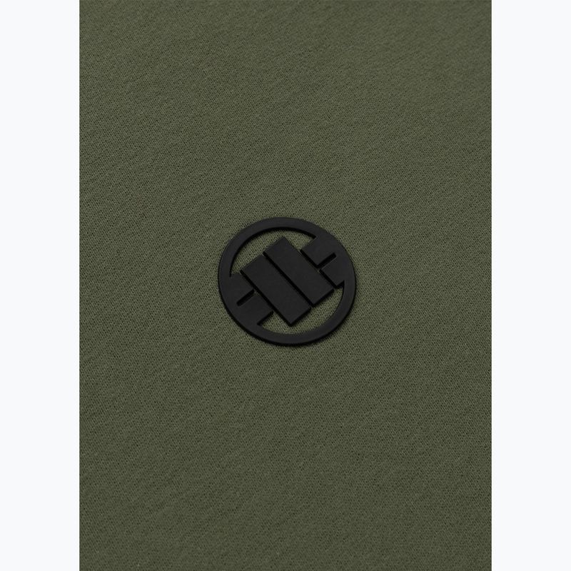 Pánská mikina Pitbull Small Logo Crewneck olive 4