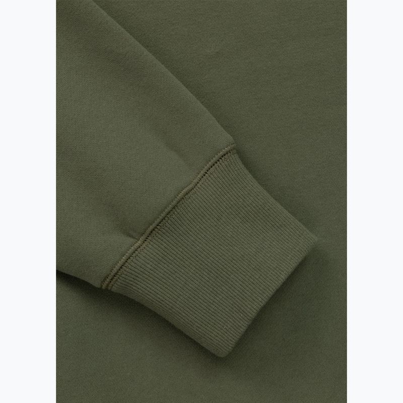 Pánská mikina Pitbull Small Logo Crewneck olive 5