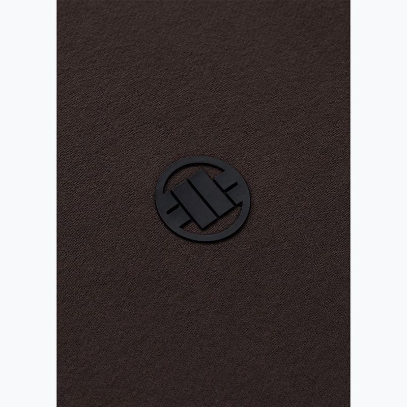 Pánská mikina Pitbull Small Logo Crewneck dark chocolate 7