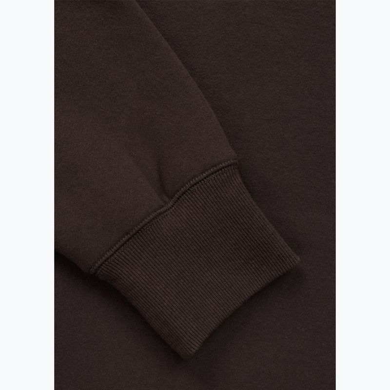 Pánská mikina Pitbull Small Logo Crewneck dark chocolate 8