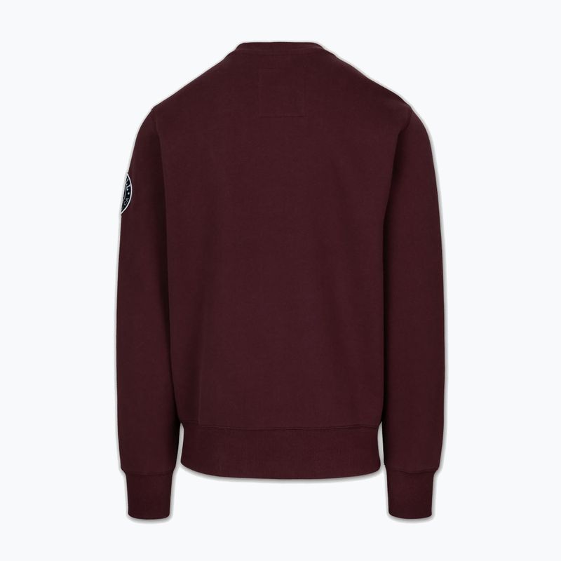 Pánská mikina Pitbull Norton Crewneck dark burgundy 5