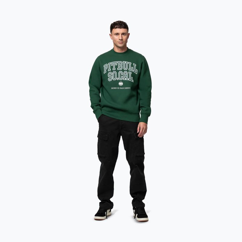 Pánská mikina Pitbull So Cal Crewneck hunter green 2