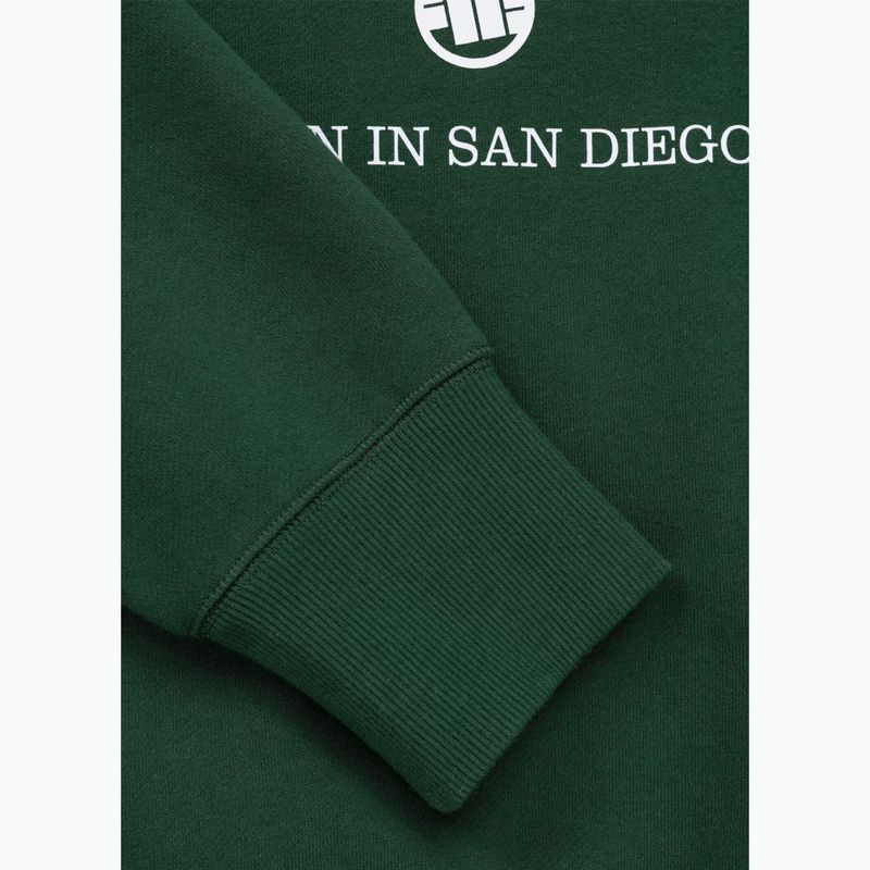 Pánská mikina Pitbull So Cal Crewneck hunter green 9