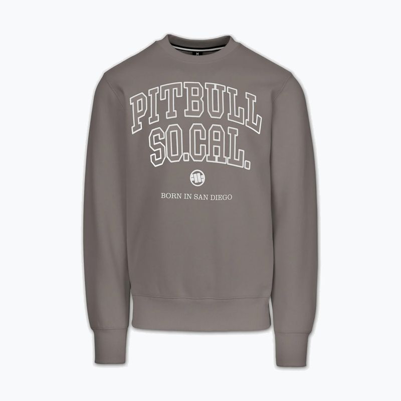 Pánská mikina Pitbull So Cal Crewneck taupe 4