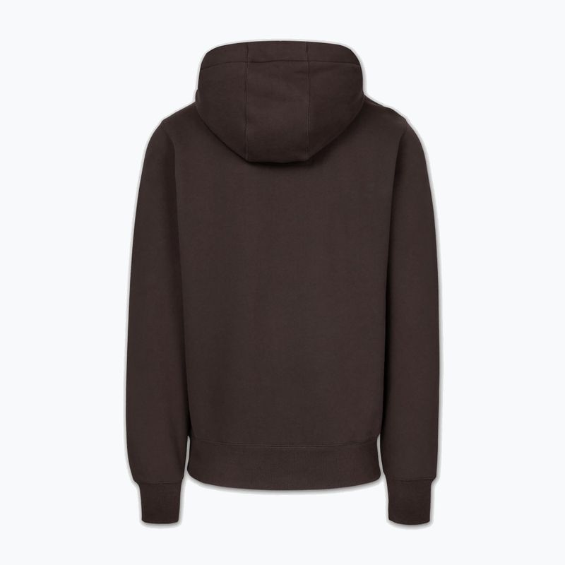 Pánská mikina Pitbull Small Logo Hooded dark chocolate 2
