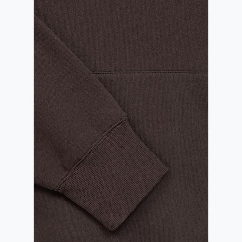 Pánská mikina Pitbull Small Logo Hooded dark chocolate 5
