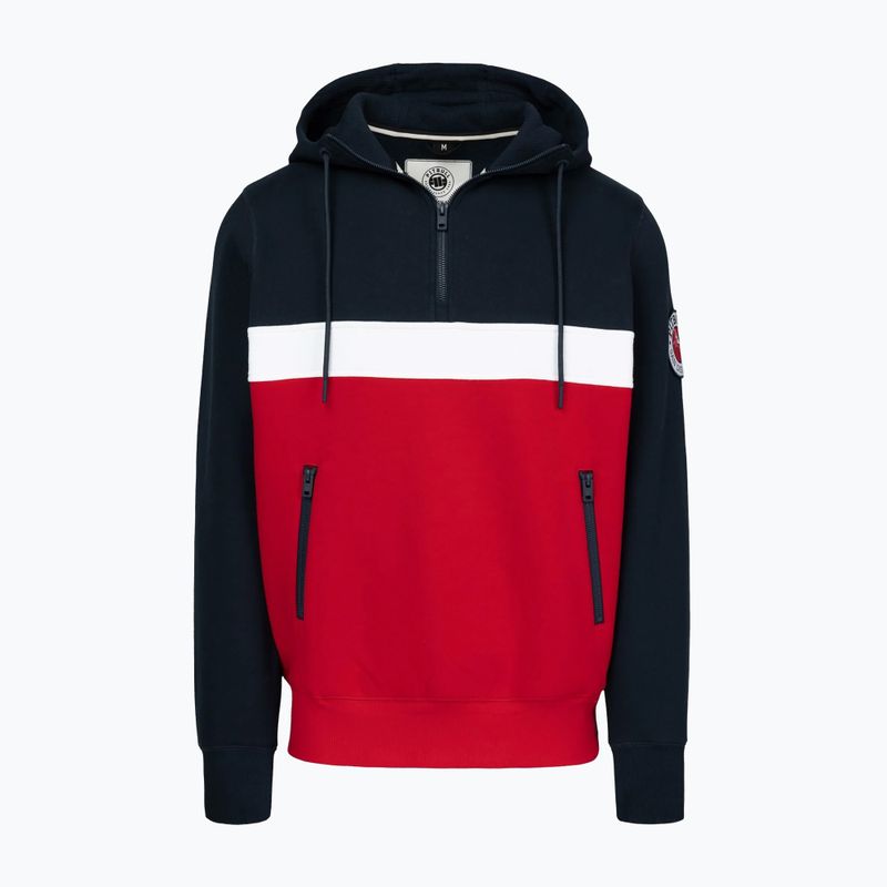 Pánská mikina Pitbull Gibson Hooded dark navy/red 4