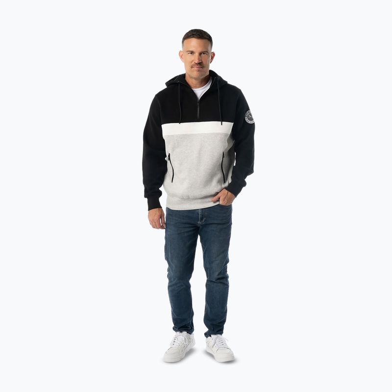 Pánská mikina Pitbull Gibson Hooded black/grey melange 2