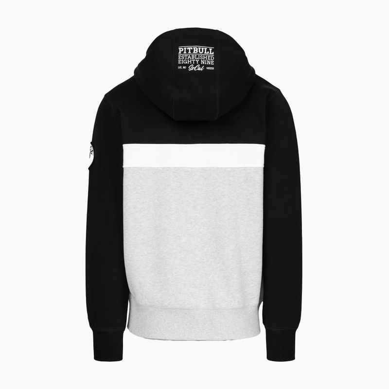 Pánská mikina Pitbull Gibson Hooded black/grey melange 2