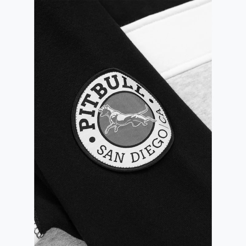 Pánská mikina Pitbull Gibson Hooded black/grey melange 5