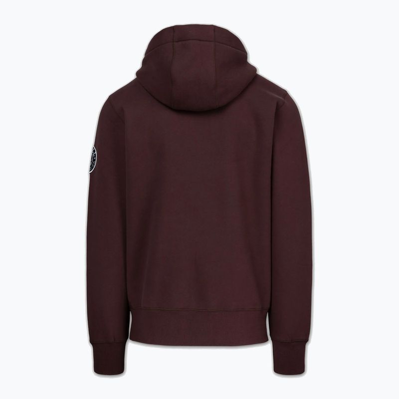 Pánská mikina s kapucí Pitbull Norton Hooded dark burgundy 5