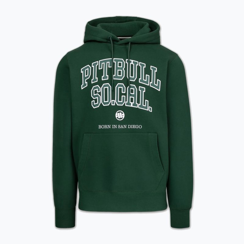 Pánská mikina Pitbull So Cal Hooded hunter green 4