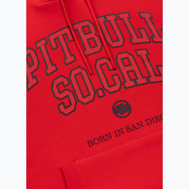 Pánská mikina Pitbull So Cal Hooded fluorescent/red 7