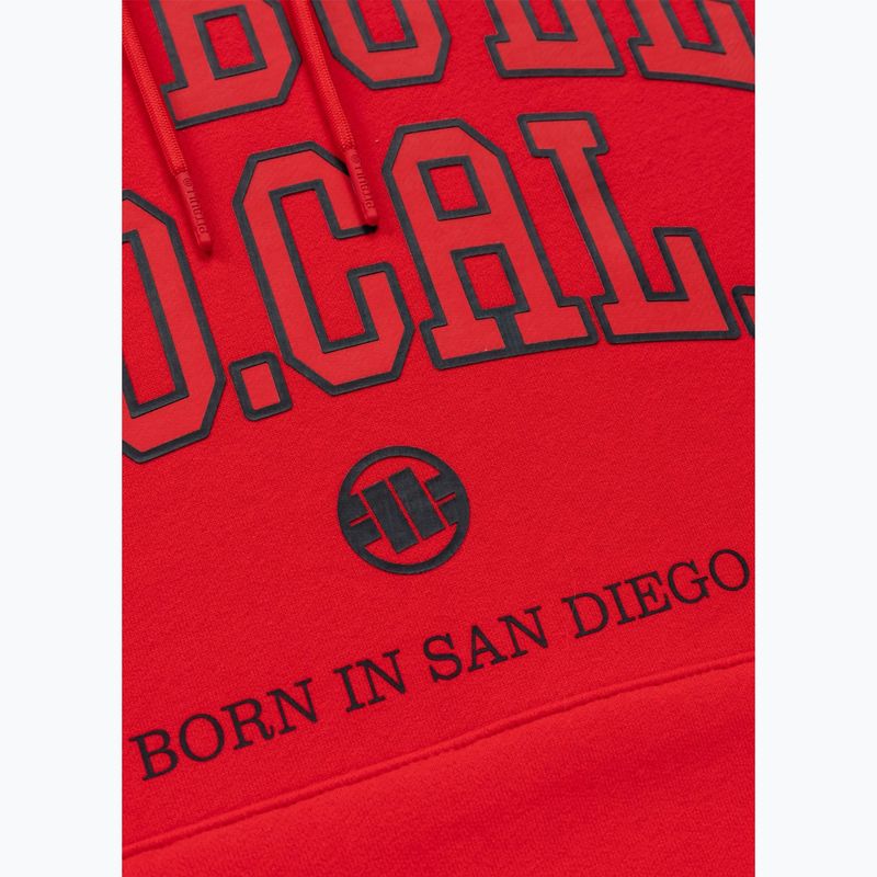 Pánská mikina Pitbull So Cal Hooded fluorescent/red 8