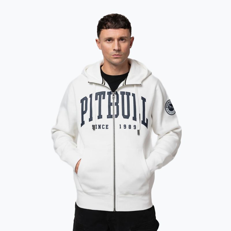 Pánská mikina Pitbull Norton Hooded Zip off-white 4