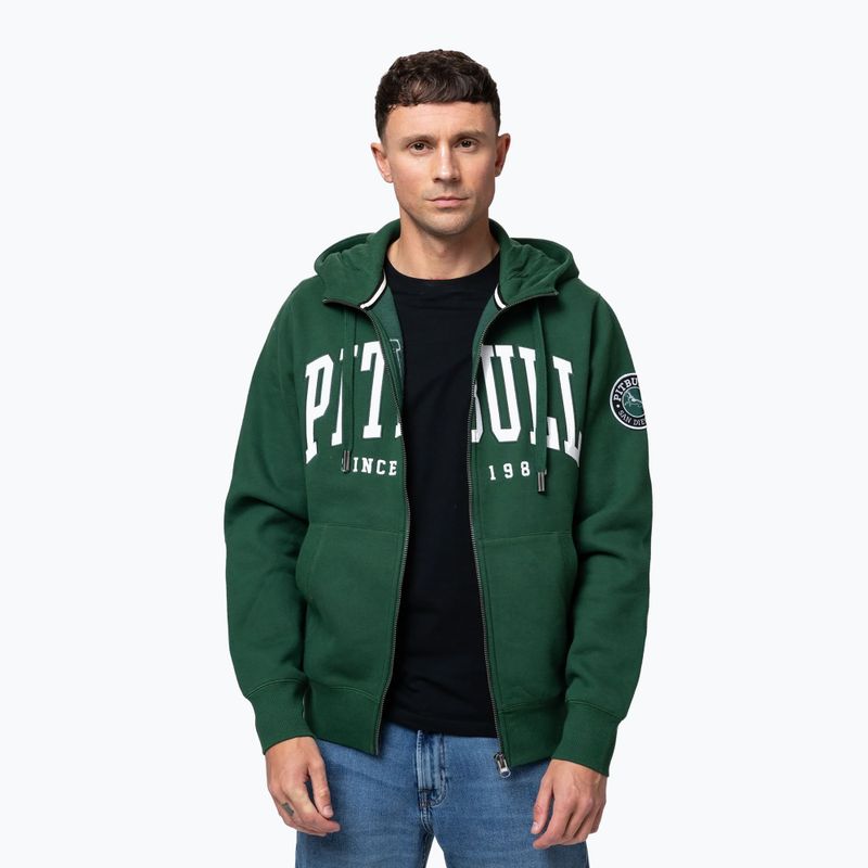 Pánská mikina Pitbull Norton Hooded Zip hunter green 5