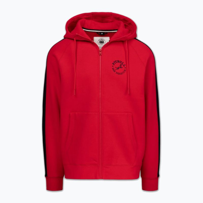 Pánská mikina Pitbull San Diego Ca Hooded Zip red 6