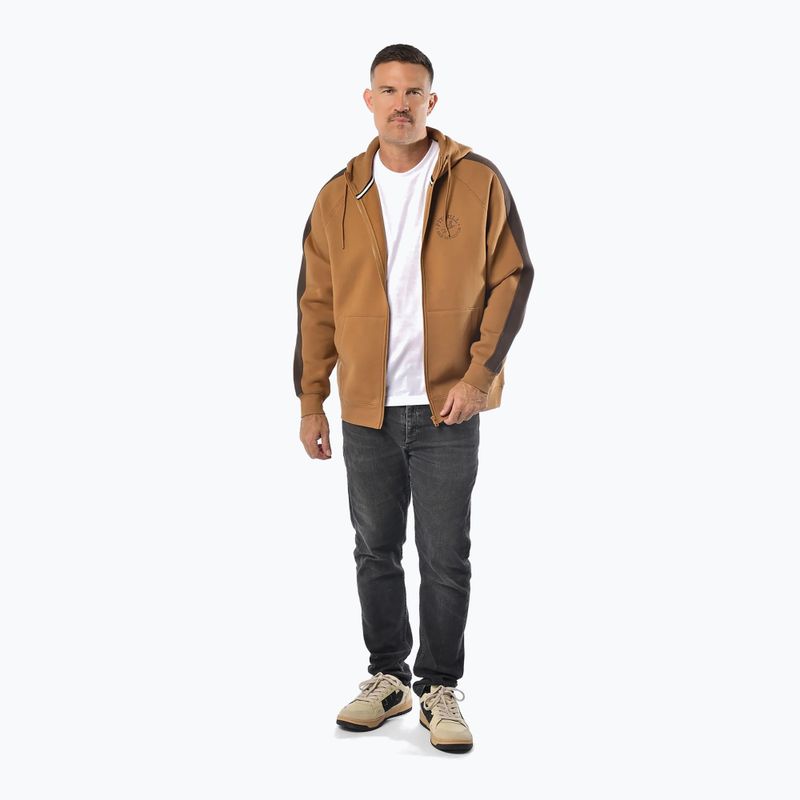 Pánská mikina Pitbull San Diego Ca s kapucí na zip honey yellow 4