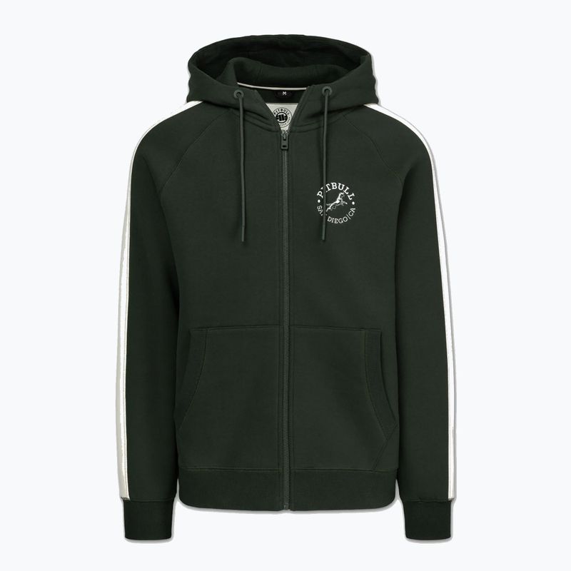 Pánská mikina Pitbull San Diego Ca Hooded Zip dark green 4