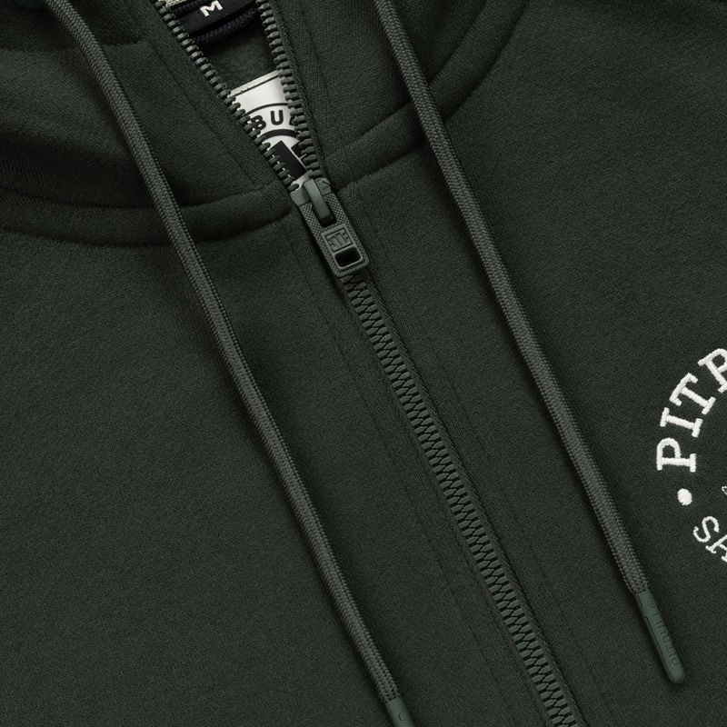 Pánská mikina Pitbull San Diego Ca Hooded Zip dark green 6