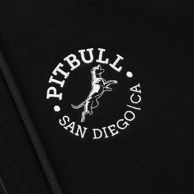 Pánská mikina Pitbull San Diego Ca s kapucí na zip black 9