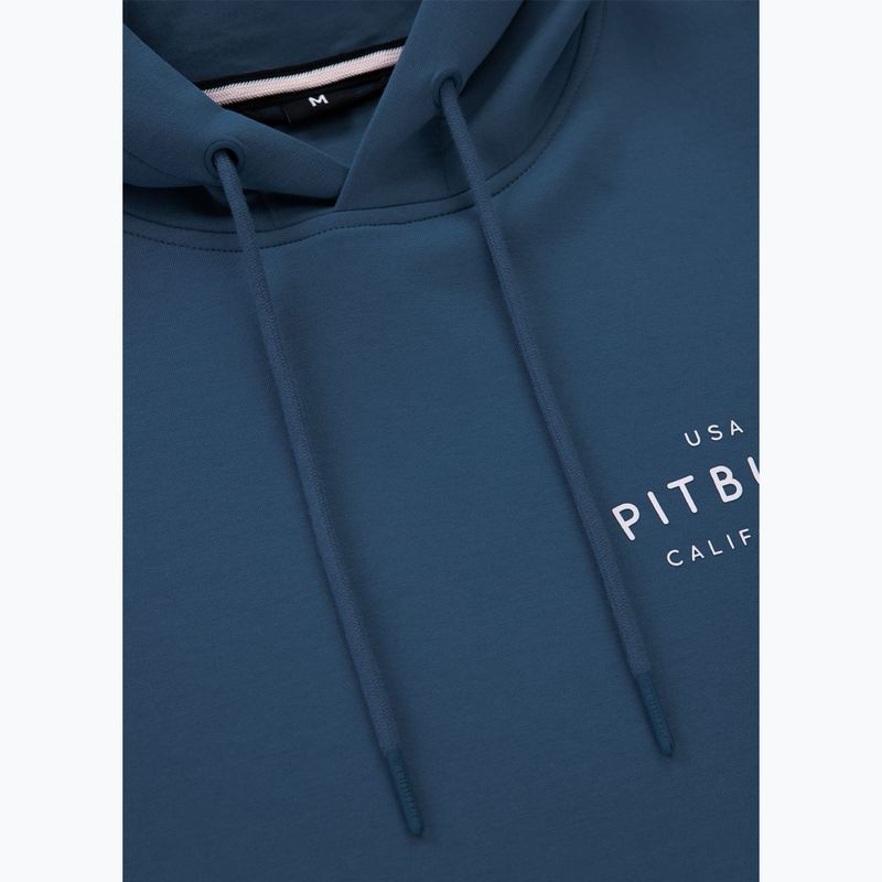 Pánská mikina Pitbull Sampson Hooded Sweatshirt petrol blue 7