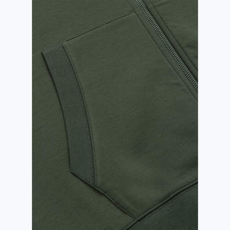 Pánská mikina Pitbull Sampson Hooded Zip Sweatshirt old green 11