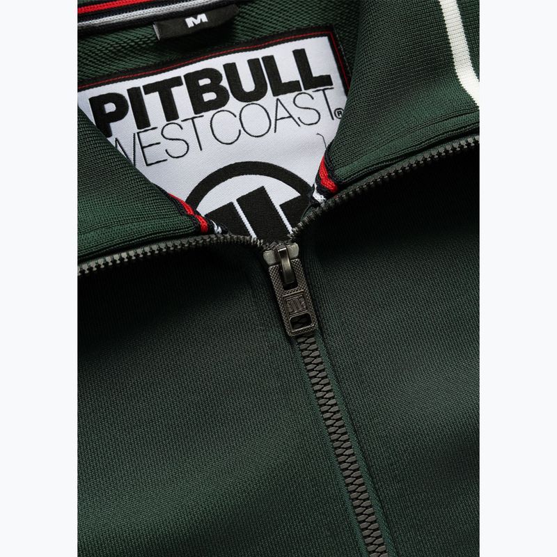 Pánská mikina Pitbull Trackjacket Tape Logo Terry Group bottle green 7