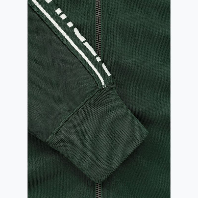 Pánská mikina Pitbull Trackjacket Tape Logo Terry Group bottle green 8