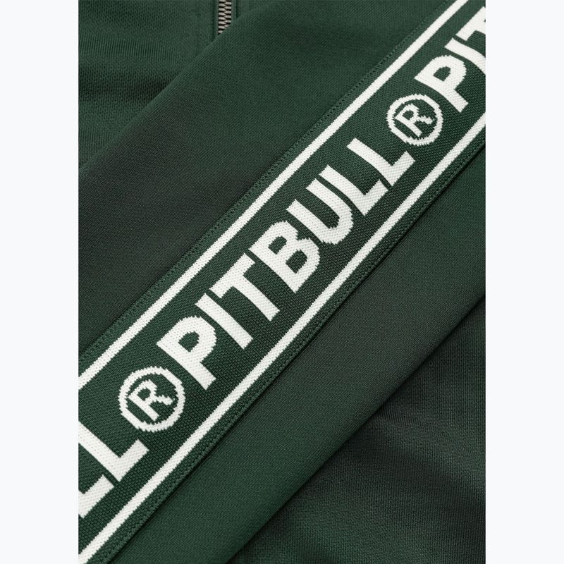 Pánská mikina Pitbull Trackjacket Tape Logo Terry Group bottle green 11