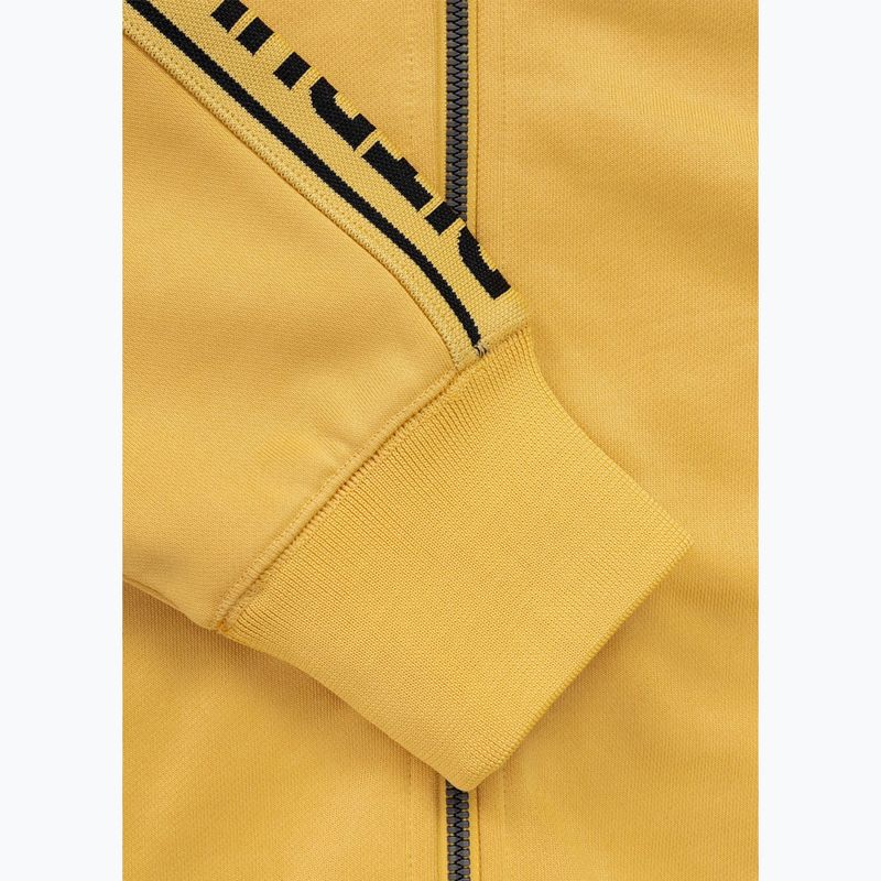 Pánská mikina Pitbull Trackjacket Tape Logo Terry Group pale yellow 9