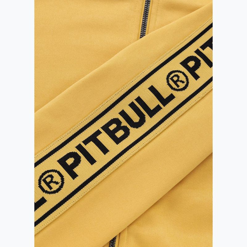 Pánská mikina Pitbull Trackjacket Tape Logo Terry Group pale yellow 12
